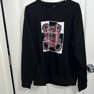 Black Graphic Sweat Shirt🖤🧸